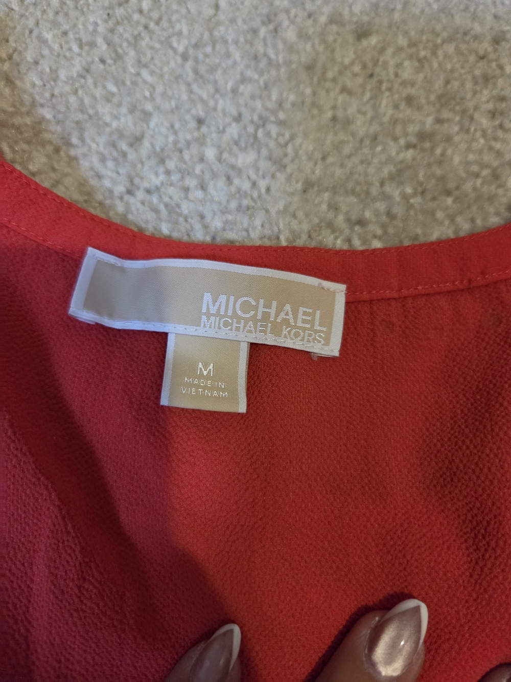 Michael Kors Tank Top in Coral Size Medium - Picture 4 of 7